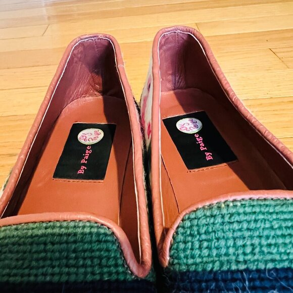 By Paige Anchor Needlepoint Loafers Size 10 - Picture 14 of 16